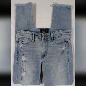 Abercrombie & Fitch Harper Ankle Women's Size 24/00R Blue Denim Jeans